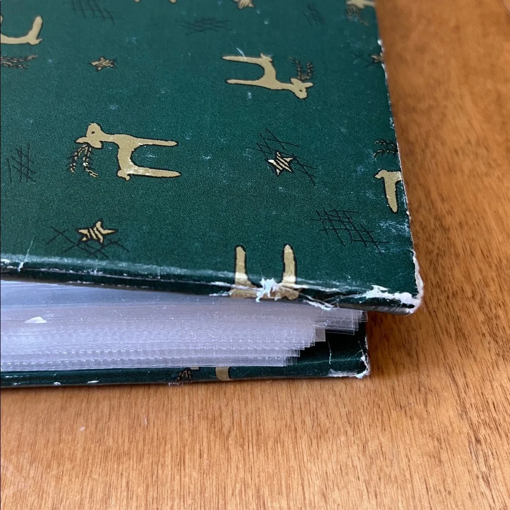 Green photo Album with Deer Pattern